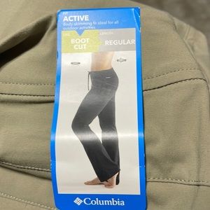 Columbia Women's Anytime Outdoor Pants Boot cut Regular length NWT Tan 20W plus